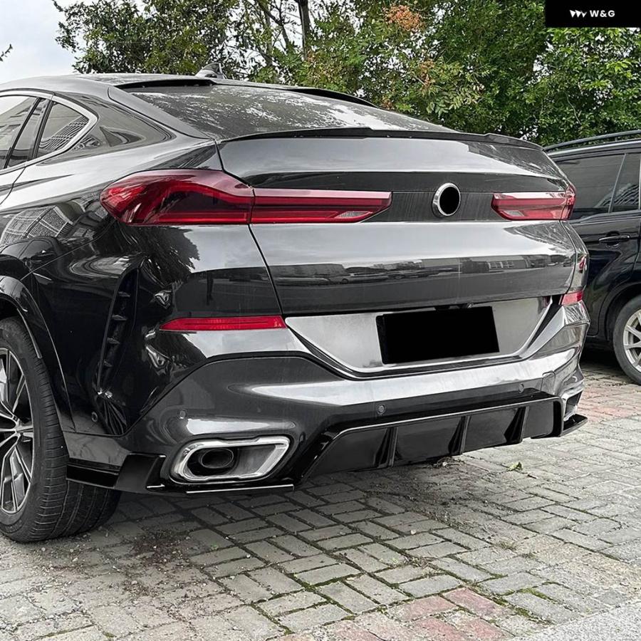 並行輸入品リア バンパー ディフューザー プロテクター ガード BMW X6 G06 2019 - 2025 MPモデル リア バ | ブランド登録なし | 04