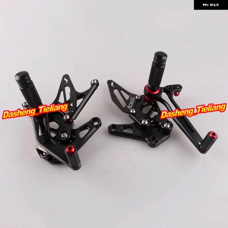 並行輸入品バイク 調整可能 リアセット フットレスト フットペグ アセンブリ スズキ GSX1300R 1999-2007  カスの画像