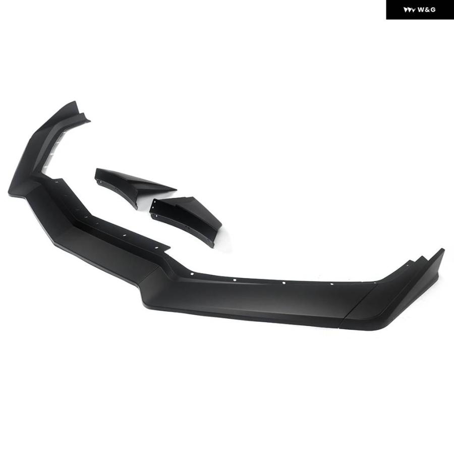 並行輸入品ZL1 スタイル フロント バンパー スポイラー シボレー コルベット C8 2020-2024 マットブラック STG | ブランド登録なし | 03
