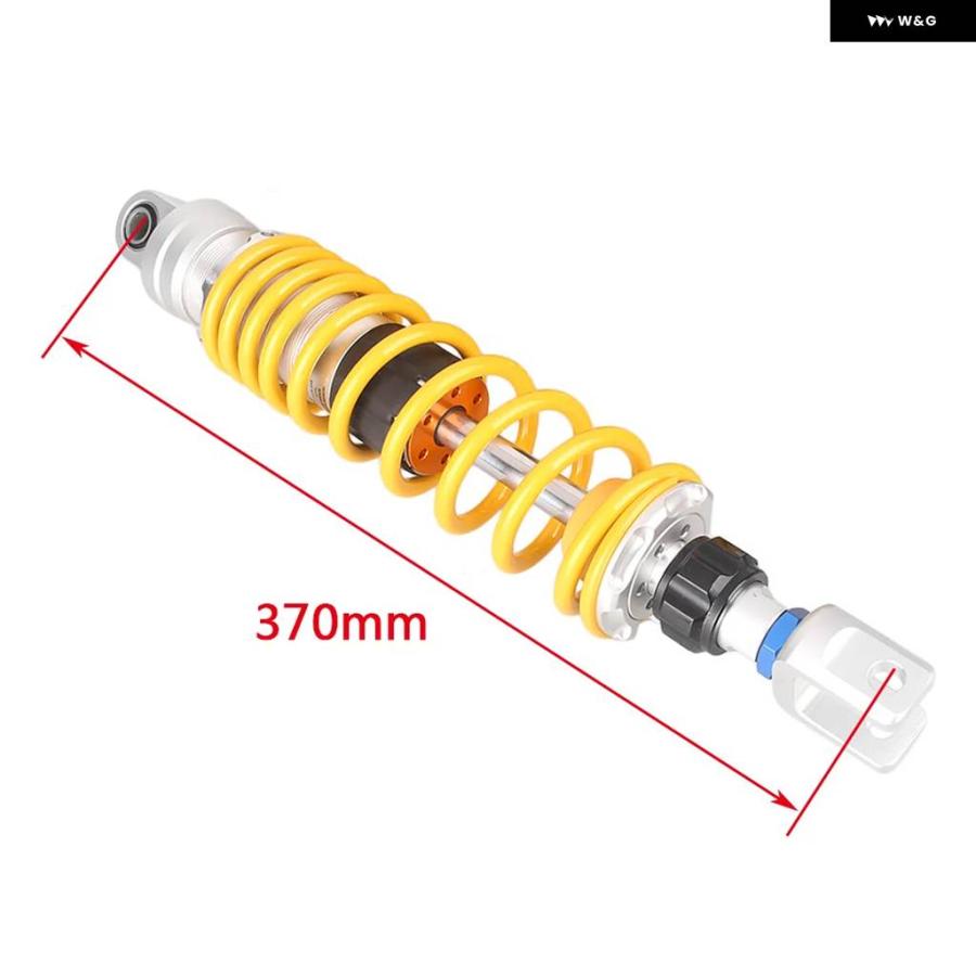 並行輸入品ゴールド 370MM オートバイ リアショック アブソーバー クレビスサスペンション ホンダ DEA LIM SV250_5