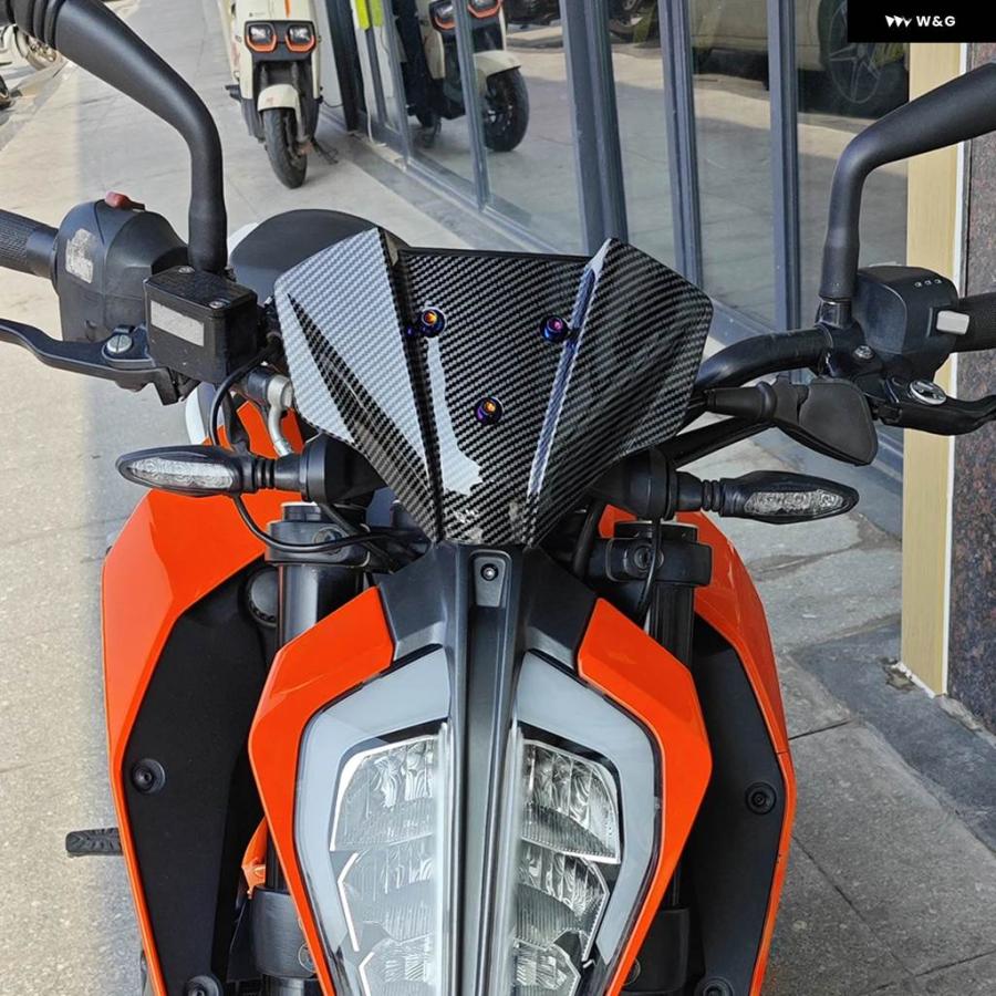 並行輸入品125 DUKE 390 2017-2023 125 オートバイ フロントガラス