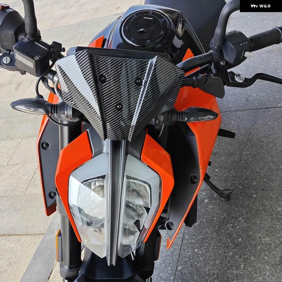 並行輸入品125 DUKE 390 2017-2023 125 オートバイ フロントガラス