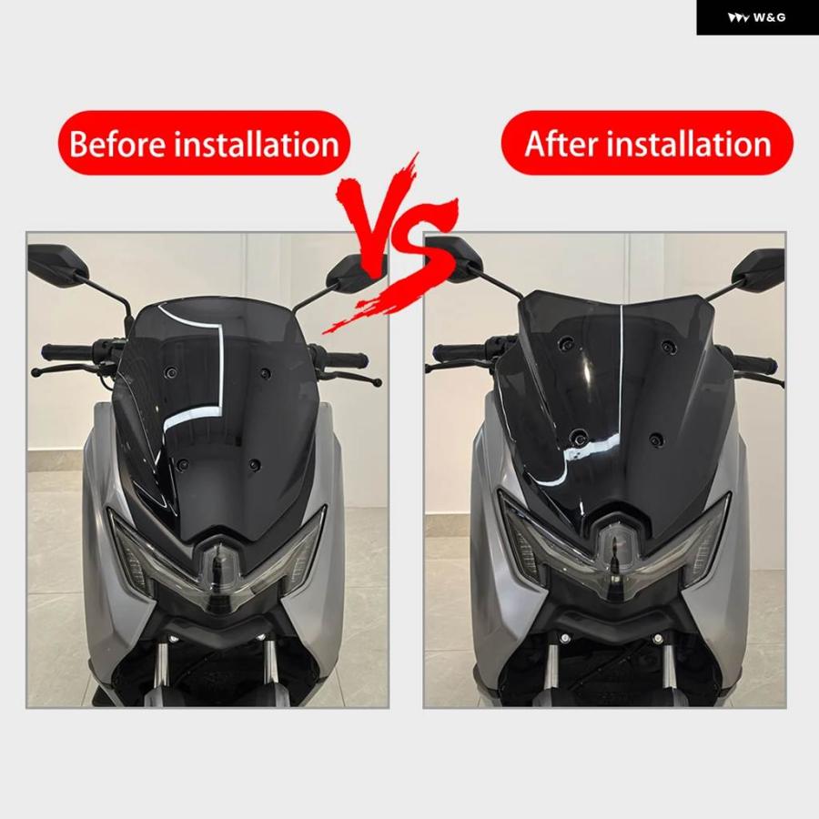並行輸入品バイク ウィンドスクリーン シールド デフレクター ガード ヤマハ NMAX155 NMAX155 TURBO 2025_5