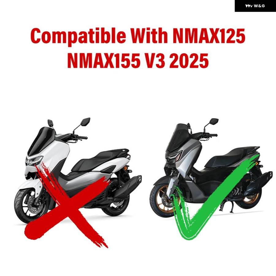 並行輸入品バイク ウィンドスクリーン シールド デフレクター ガード ヤマハ NMAX155 NMAX155 TURBO 2025_9