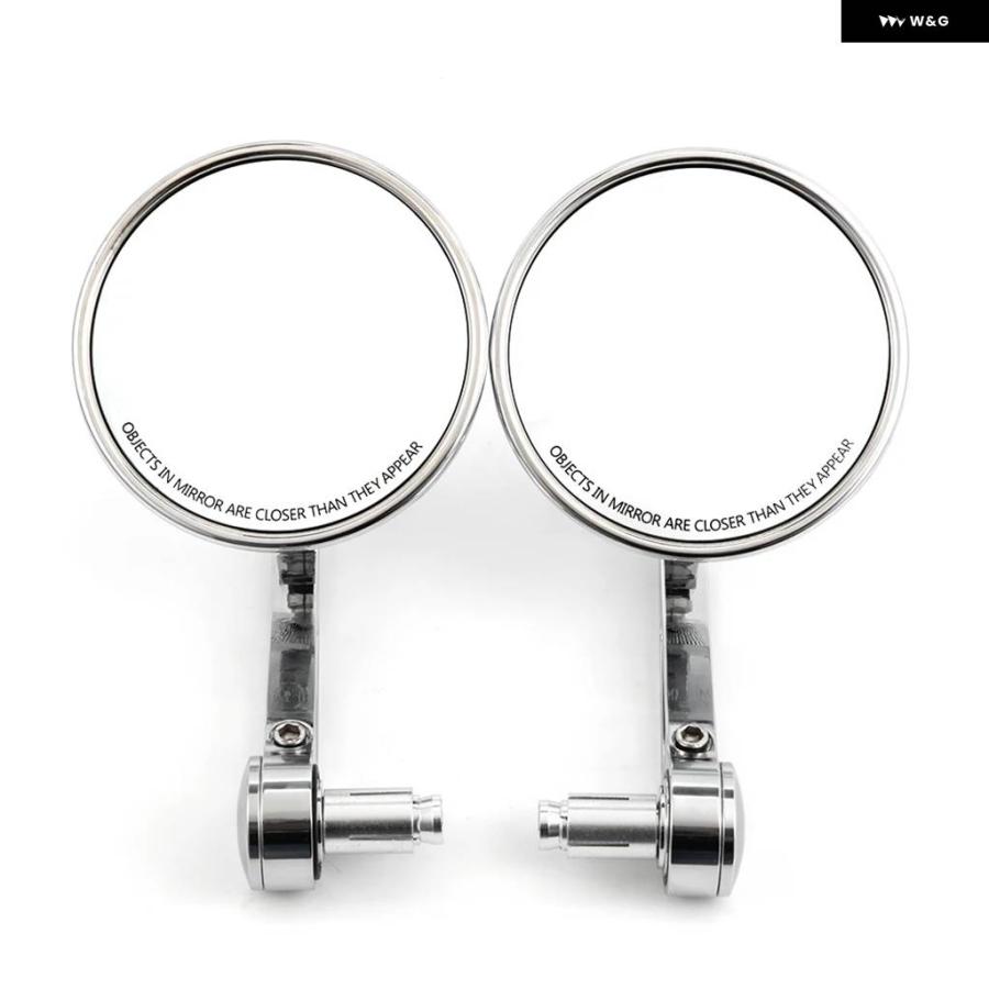 並行輸入品オートバイ クロームコンベックス 7/8インチ 22MM ハンドルバー ミラー E24マーク オールド スクール 汎用