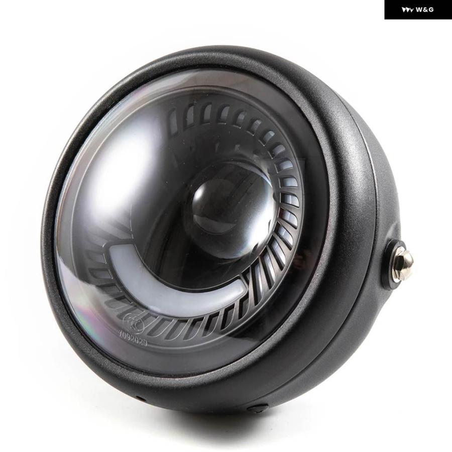 並行輸入品オートバイ 6.5インチ ヘッドライト LED レトロ ヴィンテージ フォグ ハイロービーム ヘッドランプ デイタイムの画像