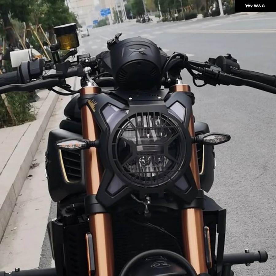 並行輸入品バイク ヘッドライト ガード グリル カバー プロテクター CFMOTO 700 CLX 700 CL_X 700 70の画像