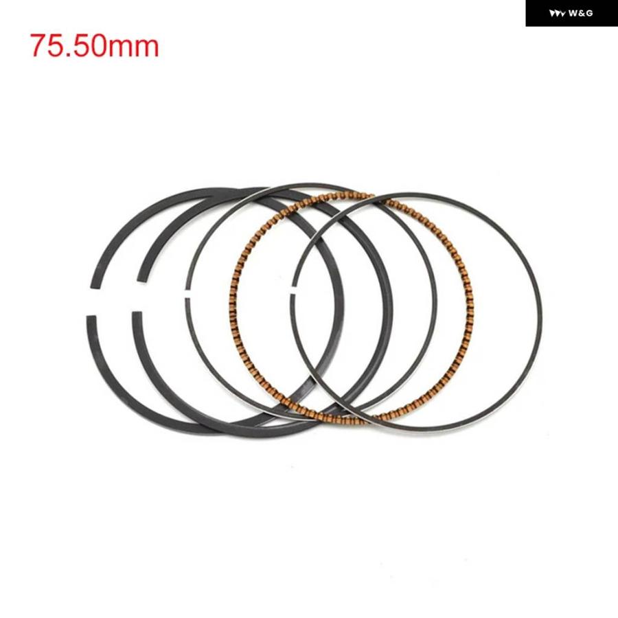 並行輸入品1/4セット オートバイ エンジン パーツ ピストンリング キット ボア STDサイズ 75MM ~ 75.50MM ホ