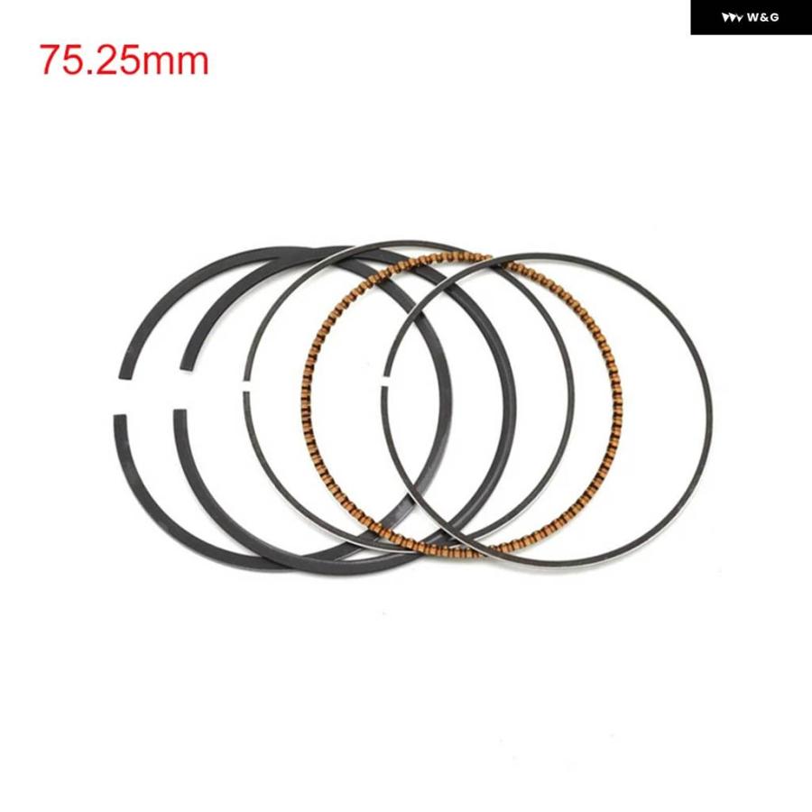 並行輸入品1/4セット オートバイ エンジン パーツ ピストンリング キット ボア STDサイズ 75MM ~ 75.50MM ホ