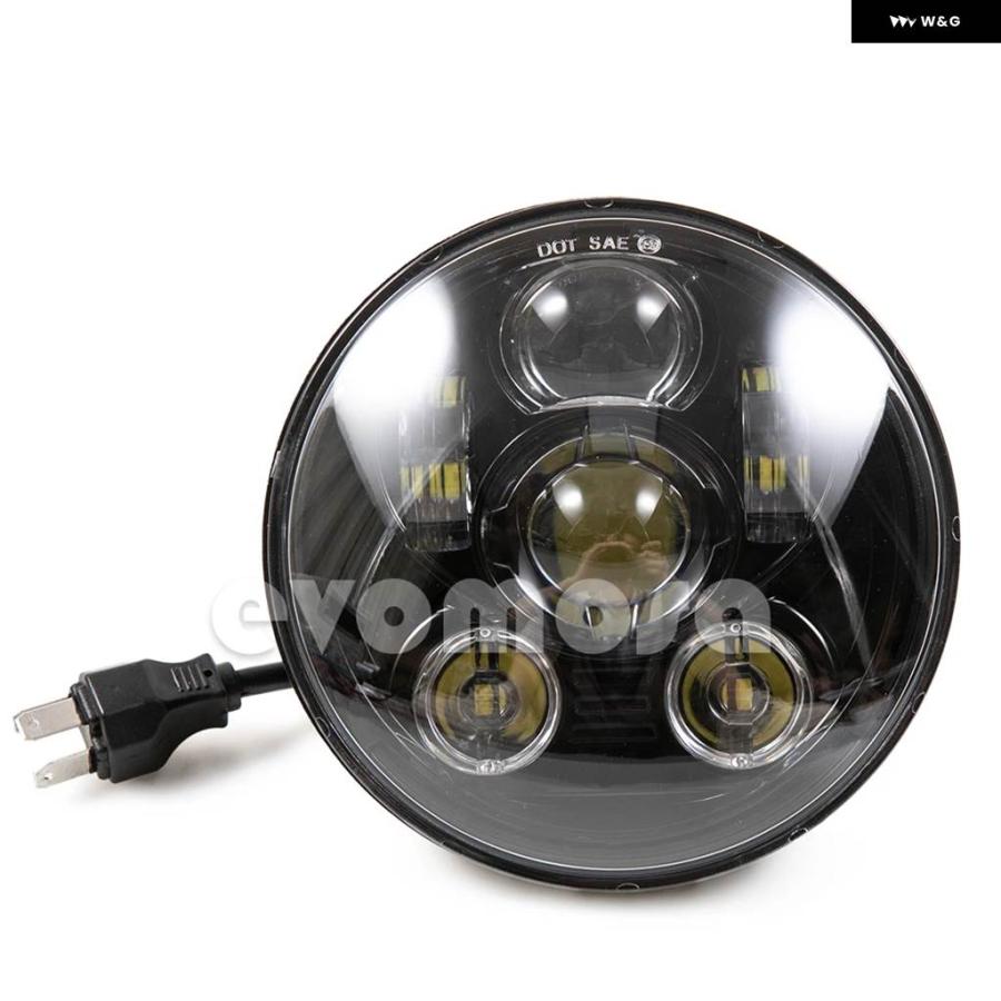 並行輸入品オートバイ ハイビーム/ロービームプロジェクターLED ヘッドライト 5.75インチ アイアン 883 スポーツスターの画像