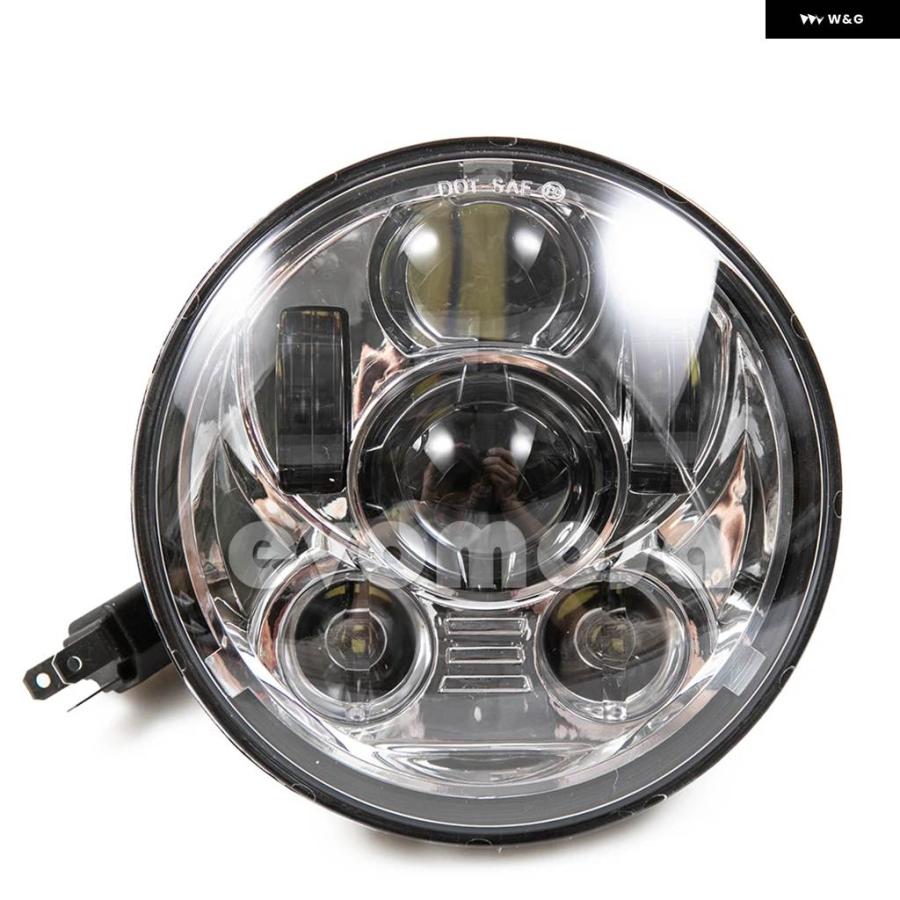 並行輸入品オートバイ ハイビーム/ロービームプロジェクターLED ヘッドライト 5.75インチ アイアン 883 スポーツスターの画像