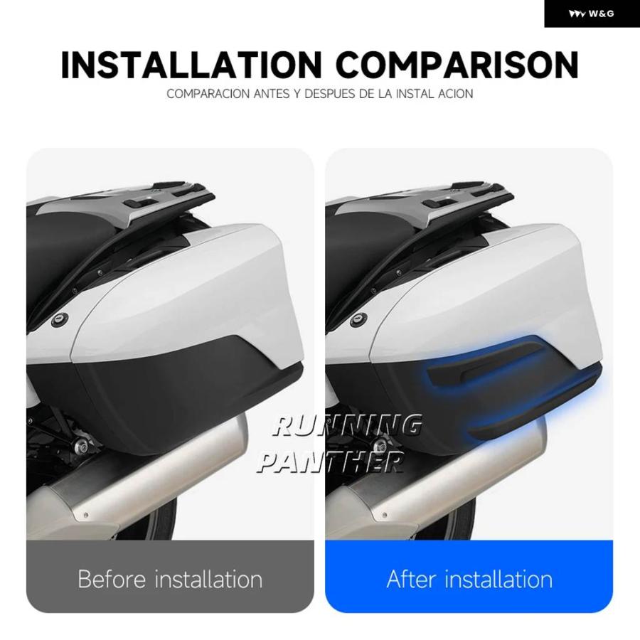 並行輸入品オートバイ サイド トランク パネル ケース プロテクター フェアリング カバー ガード BMW K1600GT K16_5