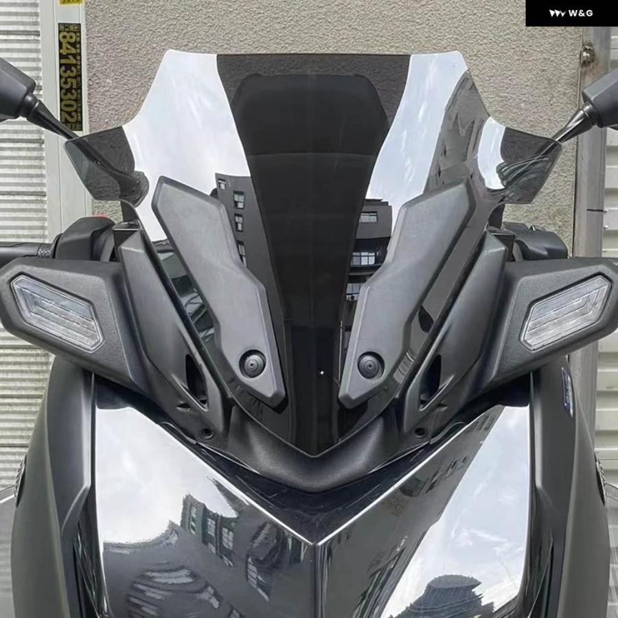 並行輸入品ヤマハ X-MAX300 XMAX300 2023-2025 ビレット力42CMウィンドスクリーン 風防 ウィンドデフレ_3