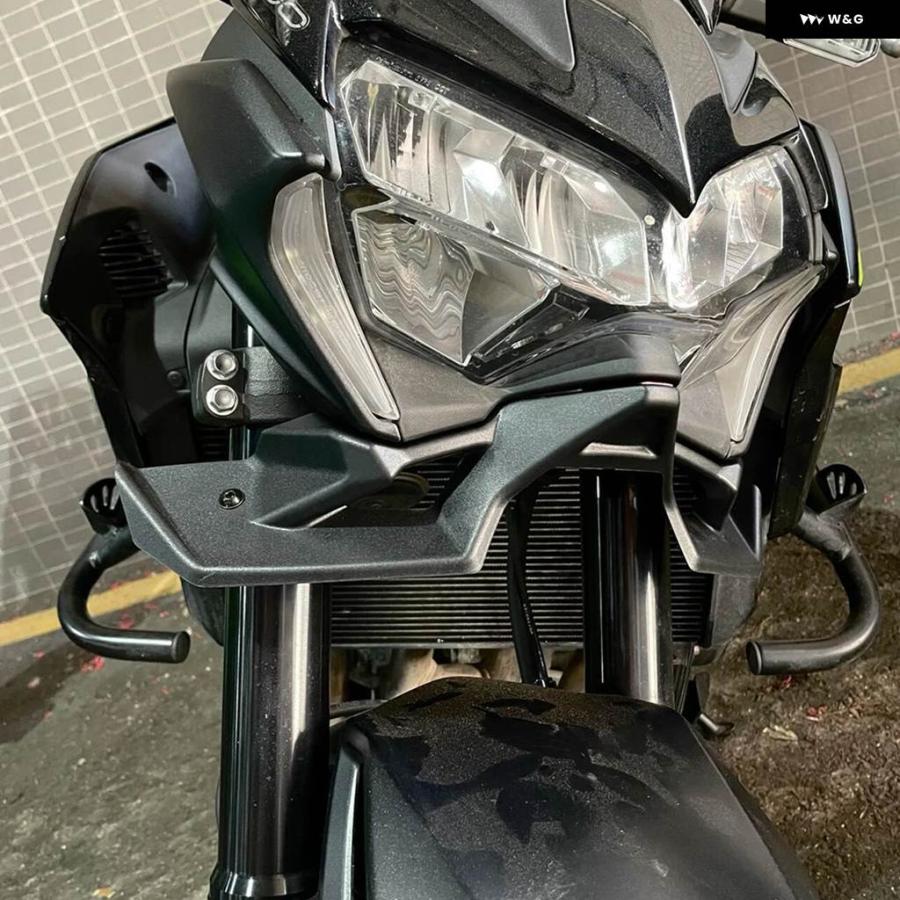 並行輸入品カワサキ Z900 2020-2021 - 25 オートバイ ネイキッド フロントスポイラー ウィングレット エアロダイの画像