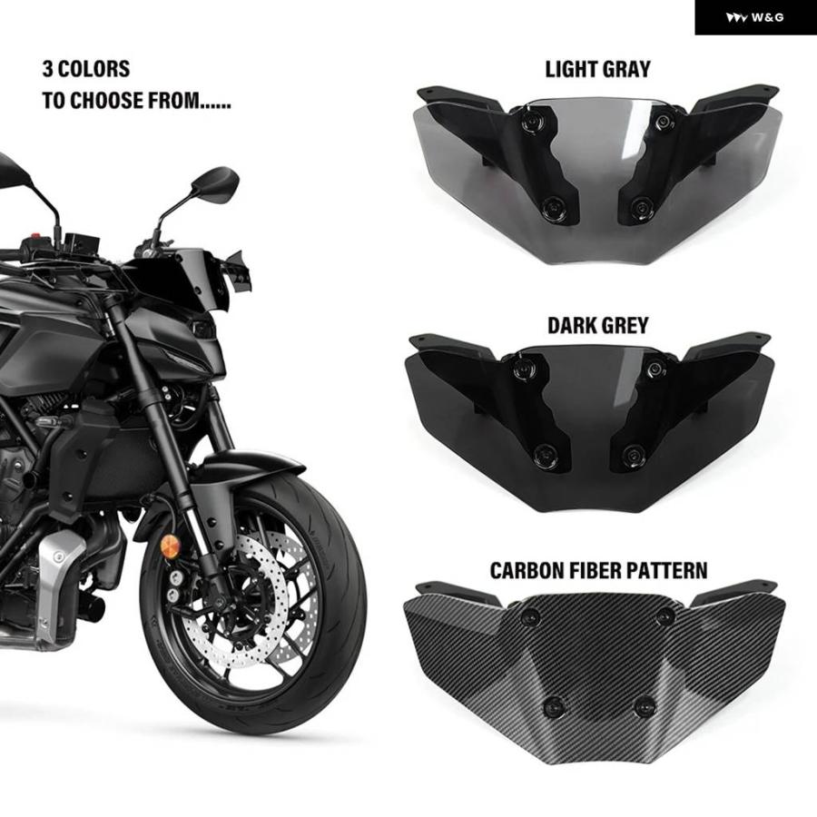 並行輸入品ヤマハ MT-07 MT07 MT-07 2025 2026 バイク アクセサリー フェアリング 風防 防風スクリーンの画像