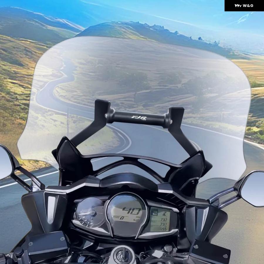 並行輸入品オートバイ GPSナビゲーションプレート ブラケット ヤマハ FJR1300 2013 - 19-2024 FJR 13の画像