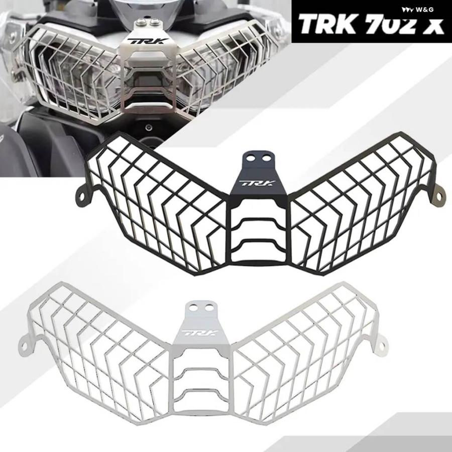 並行輸入品BENELLI TRK702 TRK70 2022-2023 バイク アクセサリー ヘッドライト グリル ガード カバーの画像