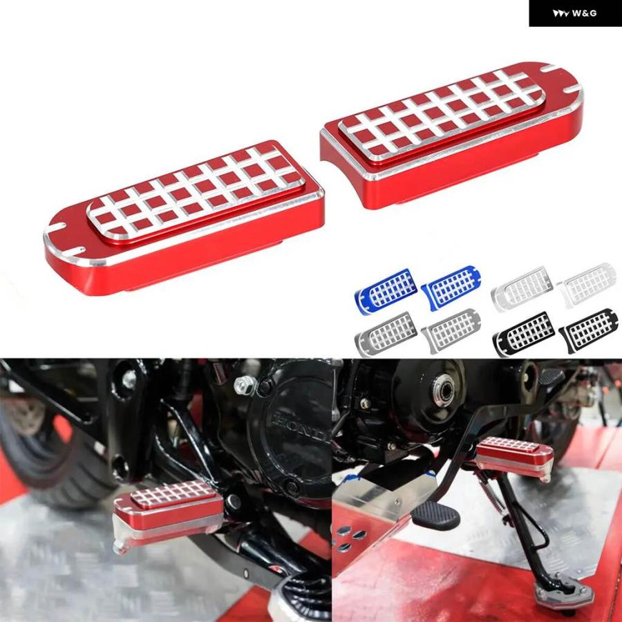 並行輸入品オートバイ アクセサリー 3Dアルミフロントライダーステップ フットレスト ペダルペグカバー ホンダ モンキー125 D_6
