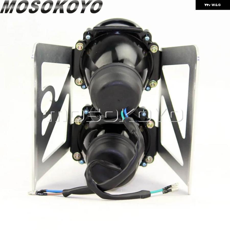 並行輸入品ホンダ BMW スクランブラーストリート バイク デュアルツイン ヘッドライト E4EMARK ヘッドライト ランプ アの画像