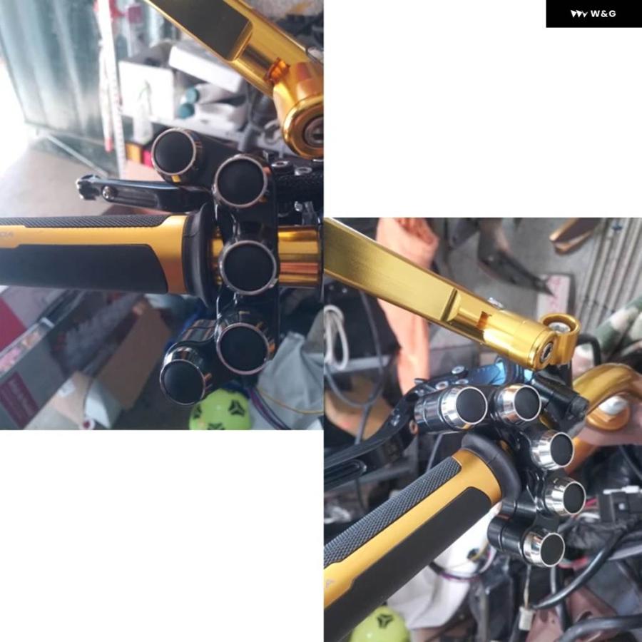 ブランド登録なし - 並行輸入品汎用 軽銀 5 名取り草 7/8in 22MM 手持ち部分赤ちょうちん 自動二輪車 取り替えっこ 唐人笛 前照灯 ハザード ブ