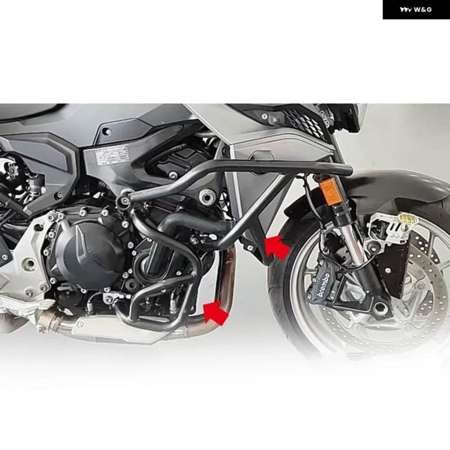 並行輸入品BMW F900R/F900XR 2020-2021年モデル向け オートバイ アッパーロワー クラッシュ バー ガード_6
