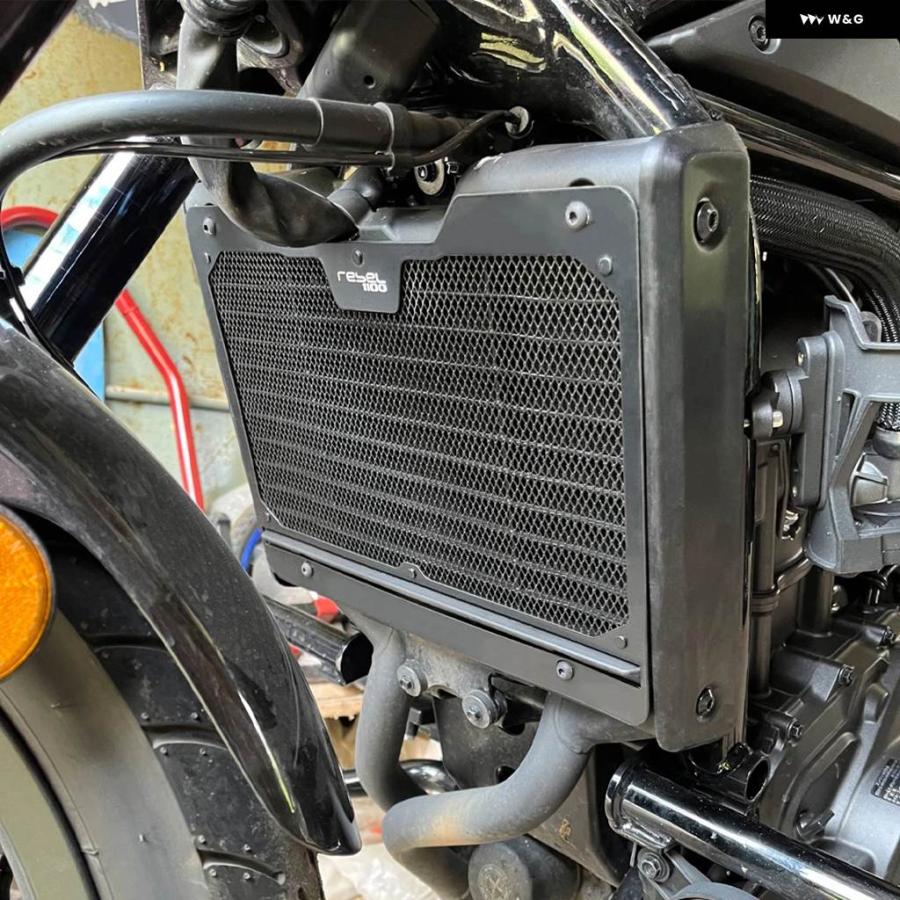 並行輸入品ホンダ CMX1100 2020 - 2025年モデル ラジエーター グリル ガードカバー プロテクター REBEL1100の画像