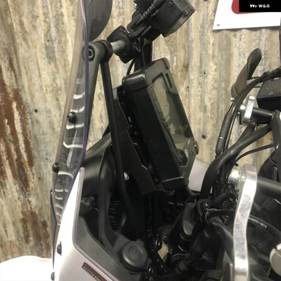 並行輸入品ヤマハ TENERE700 2020 2021年モデルナビゲーションアンチシェイク サポート バイバイブレーション防止 ブラケット アクセサリー バイクの画像
