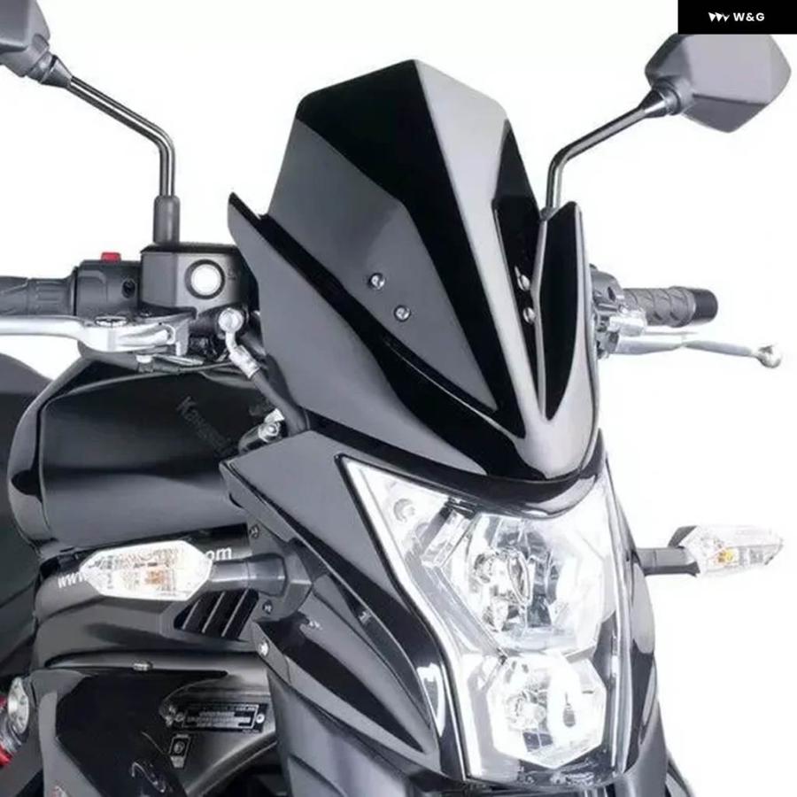 並行輸入品カワサキ ER6N ER-6N ER650E 2012 - 16 オートバイ フロント フロントガラス フライスクリーンウィンド ディフレクターの画像