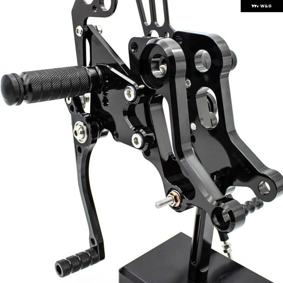 並行輸入品 GP シフター リバースド リアセット フットペグ ドゥカティ 696 モンスター 696 796 1100 1100S エボ オートバイ フットレスト_3
