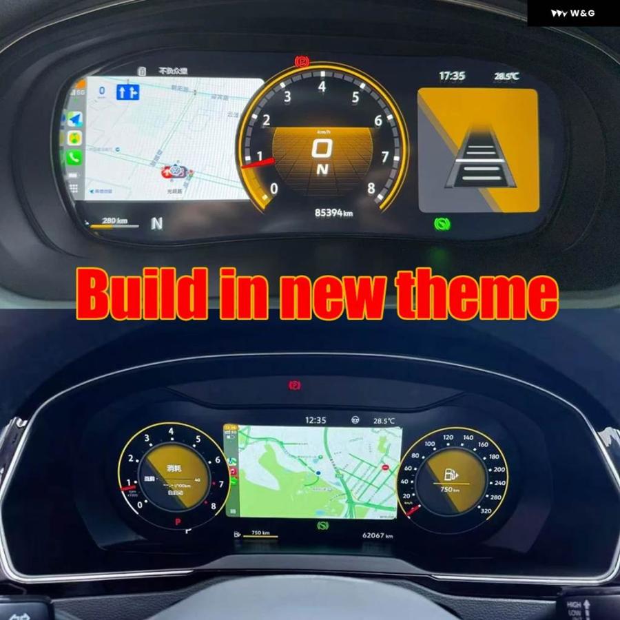 並行輸入品 12.3インチデジタル計器ゲージ クラス ター VW パサート B7 B8 CCバリアント ゴルフ 6 7 ティグアン シロッコ ジェッタ T6 シャの画像