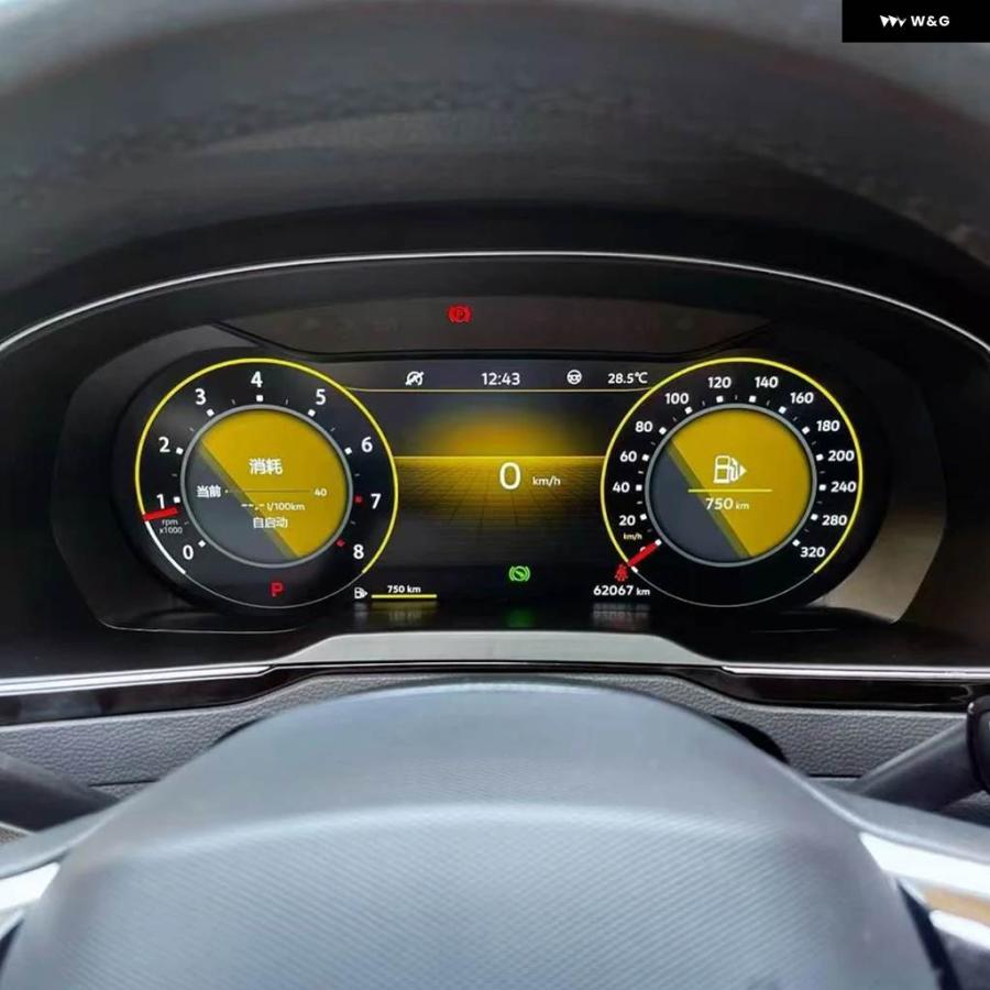 並行輸入品 12.3インチデジタル計器ゲージ クラス ター VW パサート B7 B8 CCバリアント ゴルフ 6 7 ティグアン シロッコ ジェッタ T6 シャの画像