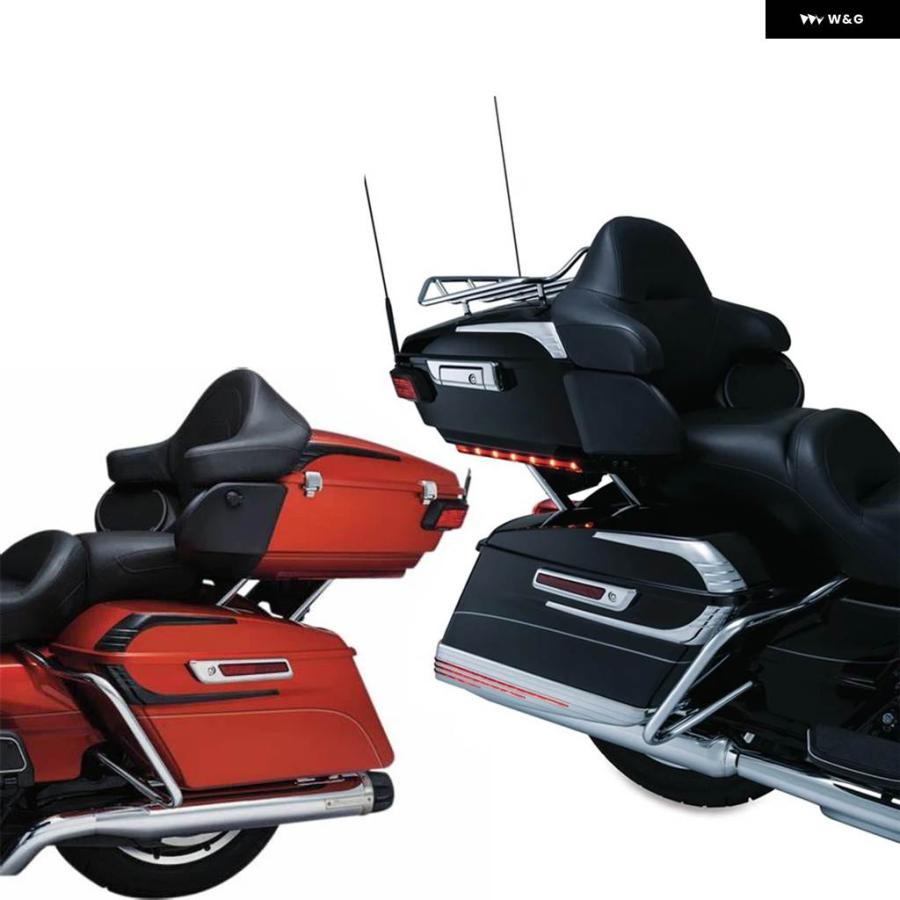 並行輸入品 トライライン サドルバッグ リッド アクセント バイク ハーレー エレクトラ ロード ストリート グライド ロードキング | ブランド登録なし | 12