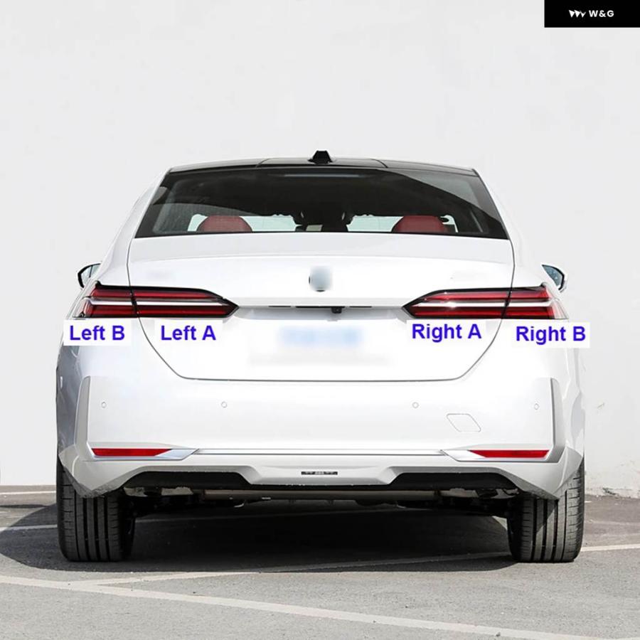 並行輸入品 BMW 5シリーズ G60 G68 2024 2025用 車用 リア テールライト シェル ブレーキライト シェル リアシェル カバー マス_12