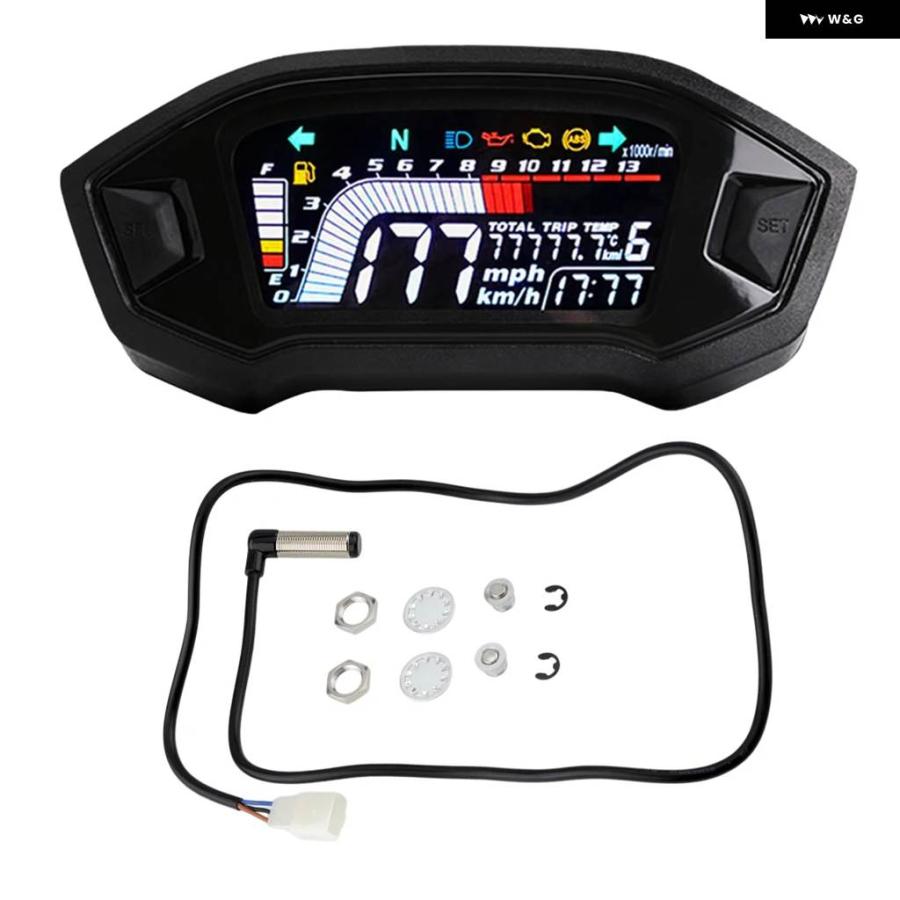 並行輸入品 デジタルタコメーター 防水 デジタル 13RPM インテリジェントスピード メーター ホンダ グロム 2013-2019 CRF250 ラ