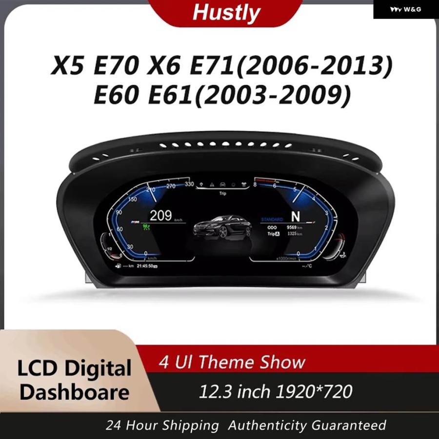 並行輸入品 BMW 5シリーズ E60 E61 2003-2009 E70 E71 2006-2013用デジタル計器 クラスター HUD計器 クラスター クラスタースピ_3