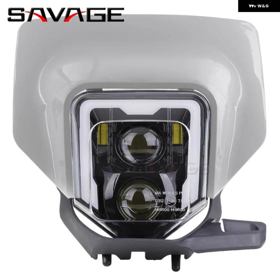 並行輸入品 HUSQVARNA TE FE TX LED ヘッドライト アセンブリ ヘッドランプ フェアリング FE501 FE501S FE 250 350 450 501 TE15の画像