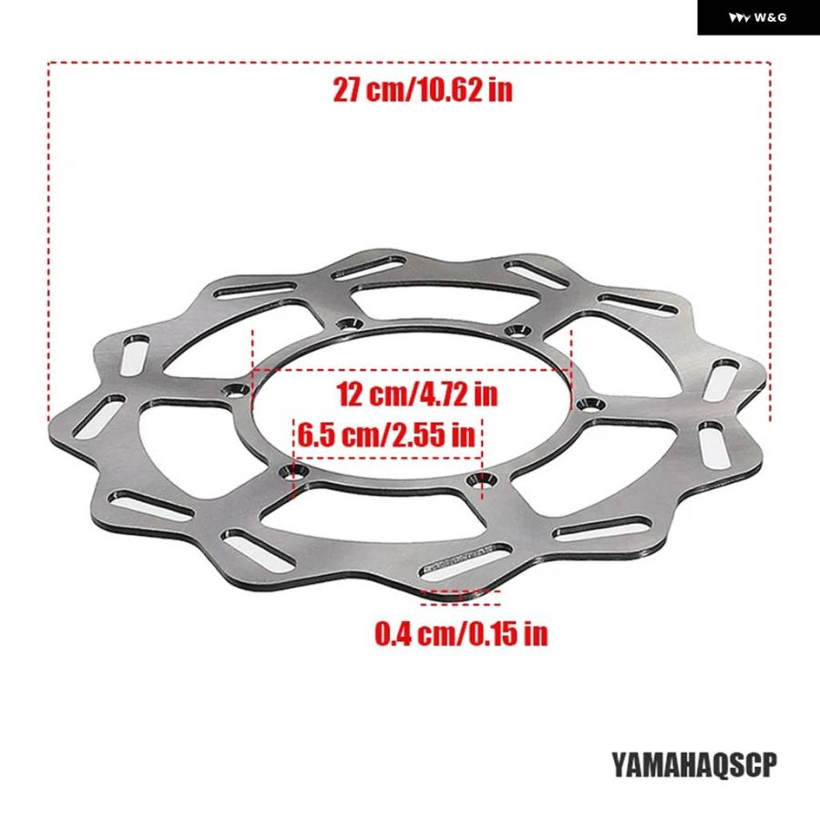 並行輸入品 オートバイ 245MM 270MM フロント リア ブレーキ ディスク ローター ヤマハ YZ125 YZ250 YZ250F YZ426F YZ250X WR125の画像