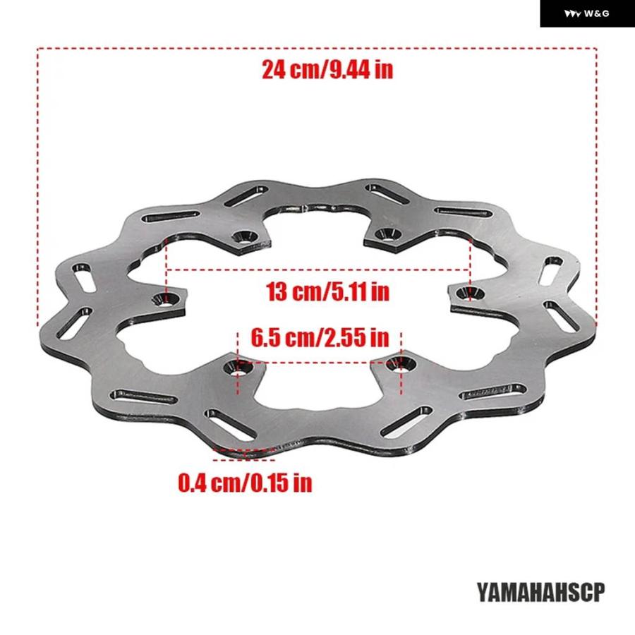 並行輸入品 オートバイ 245MM 270MM フロント リア ブレーキ ディスク ローター ヤマハ YZ125 YZ250 YZ250F YZ426F YZ250X WR125の画像