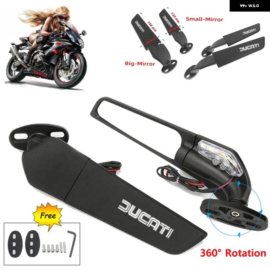 純正ドゥカティ1199バイクミラー 並行輸入品 ドゥカティ 848 916 996 998 999 パニガーレ 1198 1098