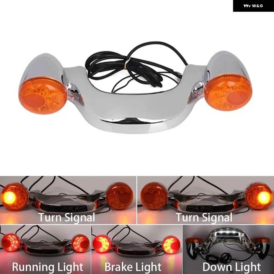 ブランド登録なし - 並行輸入品 ハーレー グライド 表どおり用 自動二輪車 LED テールランプ ウィンカー うち切りともし火 鉤括弧 尻っ方照明ランプ