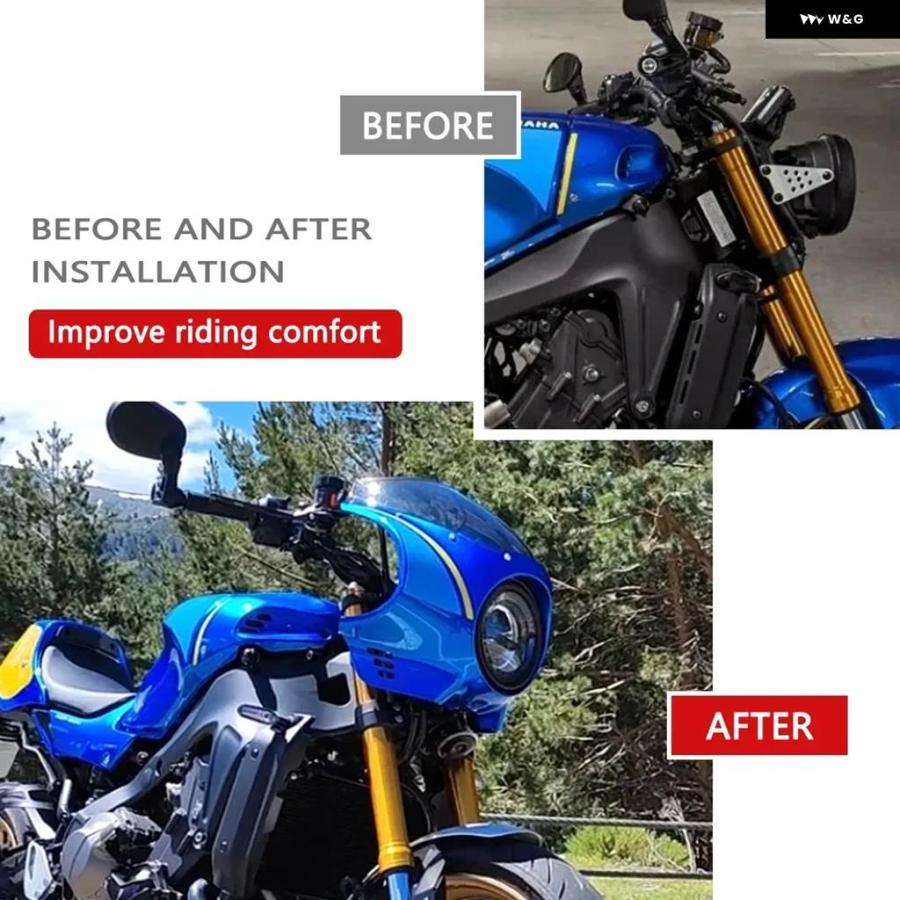 並行輸入品 ヤマハ XSR900 2024 XSR 900 2022 - 25 オートバイ フロントウインドシールドカバー ヘッドライト フェアリングの画像