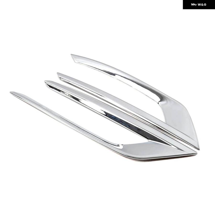 並行輸入品 ボルボ XC60 2018-2022 クローム フロント フォグライト ランプ リア フォグライト トリム カバー フレーム ABS 装飾の画像