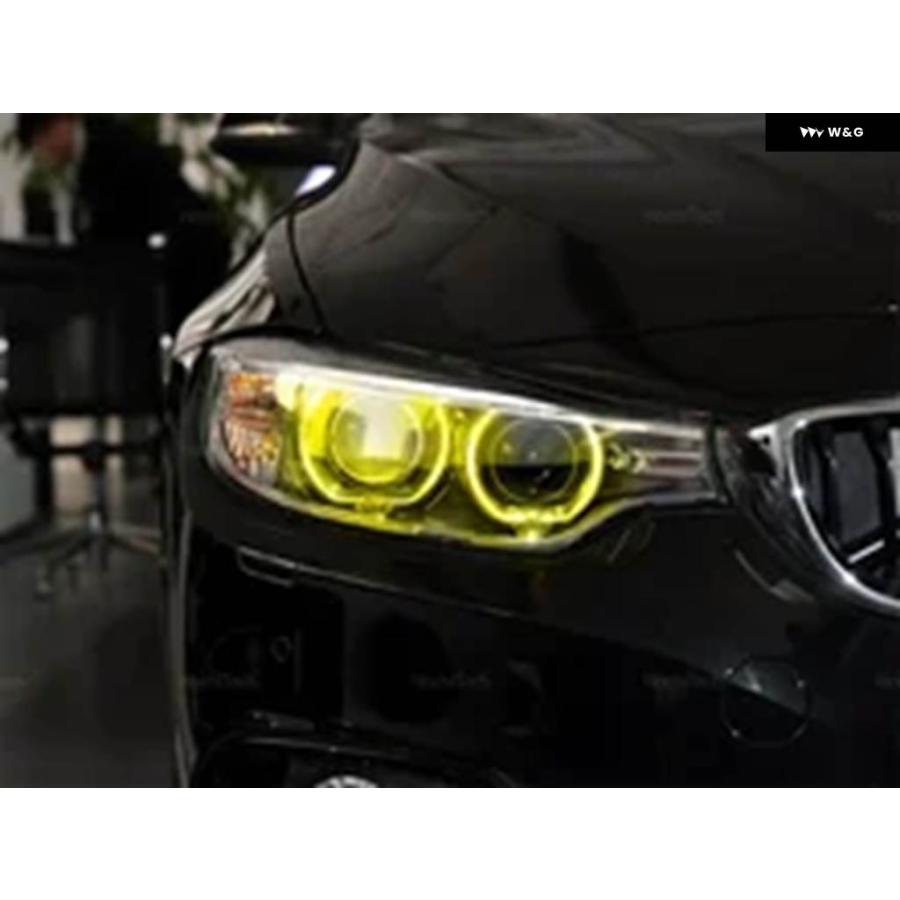 ブランド登録なし - 並行輸入品 黄色 赤いこと 青味 エンジェルアイ LED DRL ゲーム盤 BMW 4続きもの F32 F33 F36 PRE-LCI 2014-2017 LED ヘッドラ