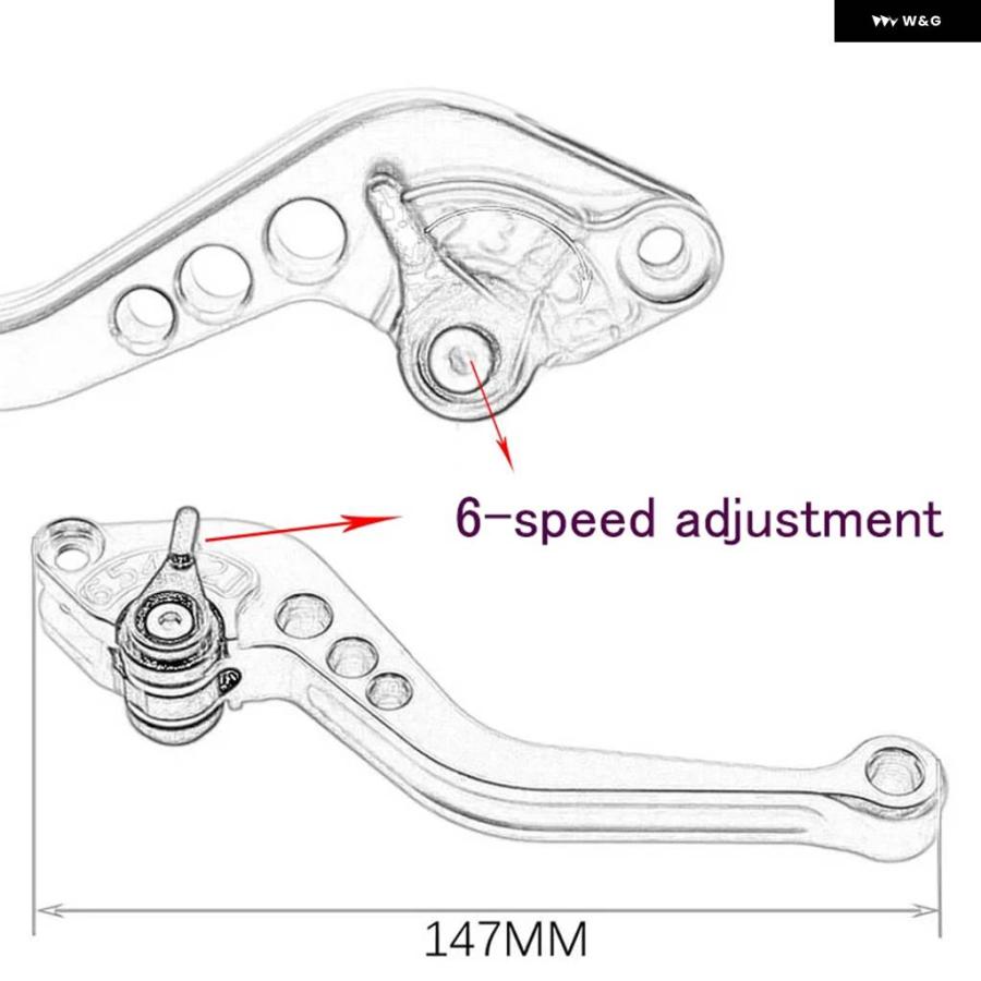 ブランド登録なし - 並行輸入品 ホンダ CBR1000RR FIREBLADE/SP 2004-2007-2024 自動二輪車 クラッチペダル うち切り 生き胆 手持ち部分 生き胆 6速かい繕う