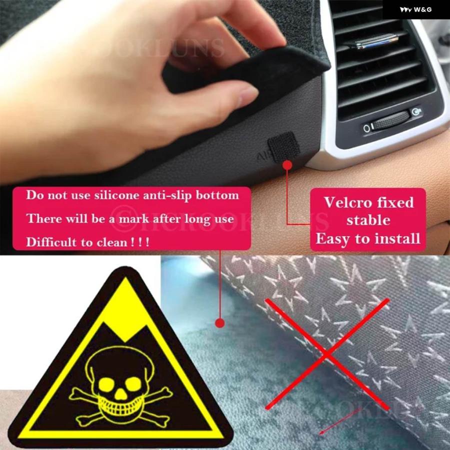 並行輸入品 ダッシュボード カバー ボードマット カーペット ルノー クウィッド K-ZE ダチア スプリング E-TECH エレクトリック シティ 201 | ブランド登録なし | 07