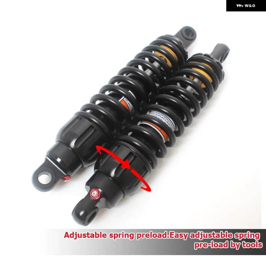 並行輸入品 ショック アブソーバー ハーレー ツーリング スポーツスター 883/1200 ホンダ ヤマハ カワサキ 325MMの画像