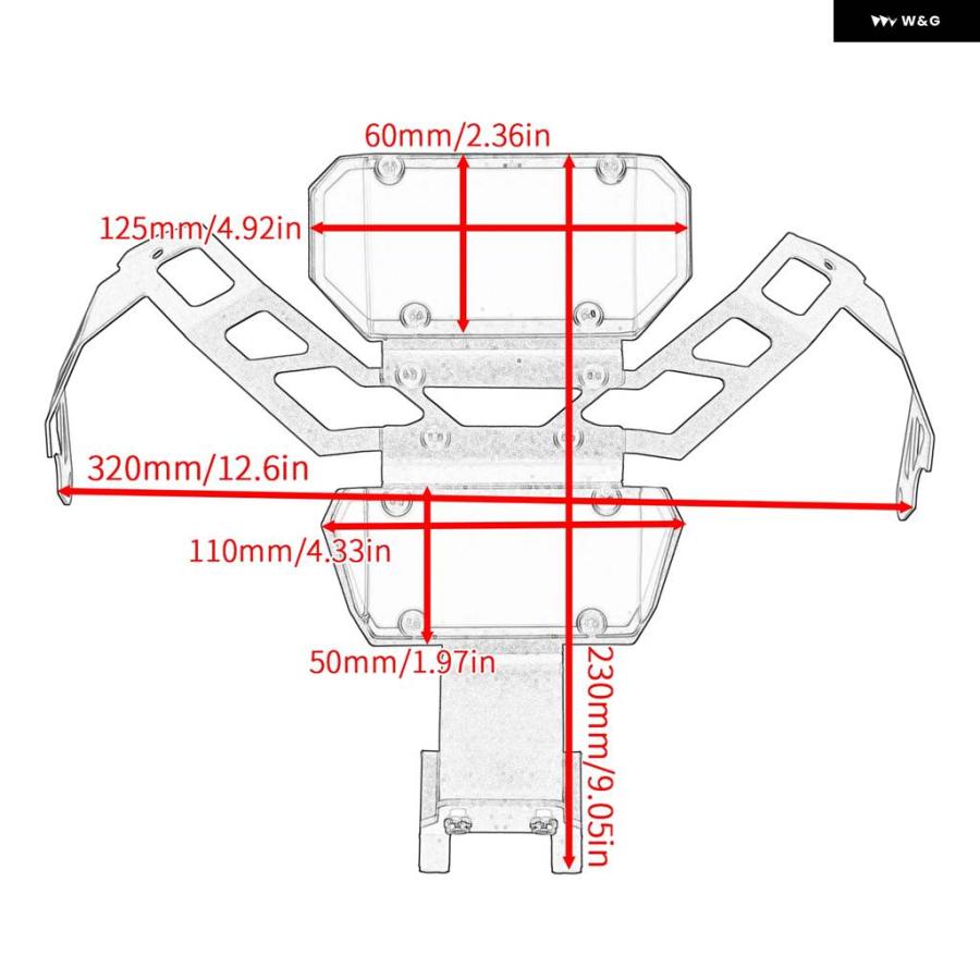 並行輸入品 450 MT ヘッドライト グリル カバー プロテクション CFMOTO 450MT MT450 ヘッドライト ガードプロテクション 2024の画像