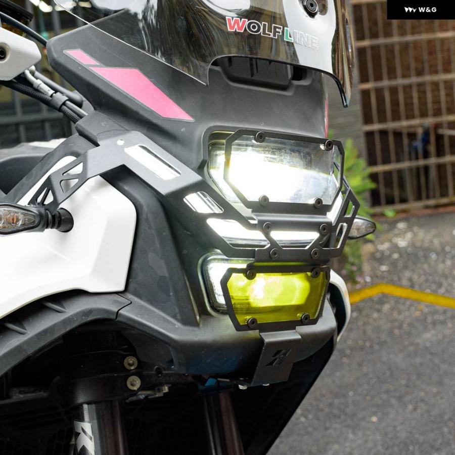 並行輸入品 450 MT ヘッドライト グリル カバー プロテクション CFMOTO 450MT MT450 ヘッドライト ガードプロテクション 2024の画像
