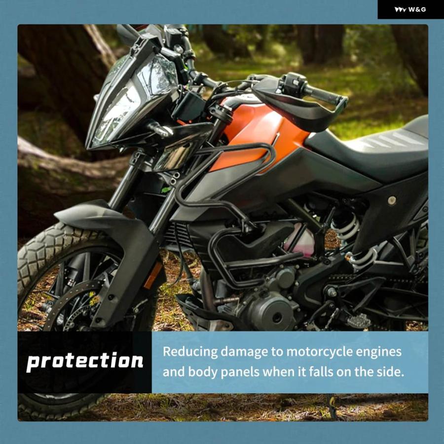 並行輸入品 カーシュバー KTM 390 エンジン ガード バンパー フレーム プロテクション バンパー KTM 390 2020-2024の画像