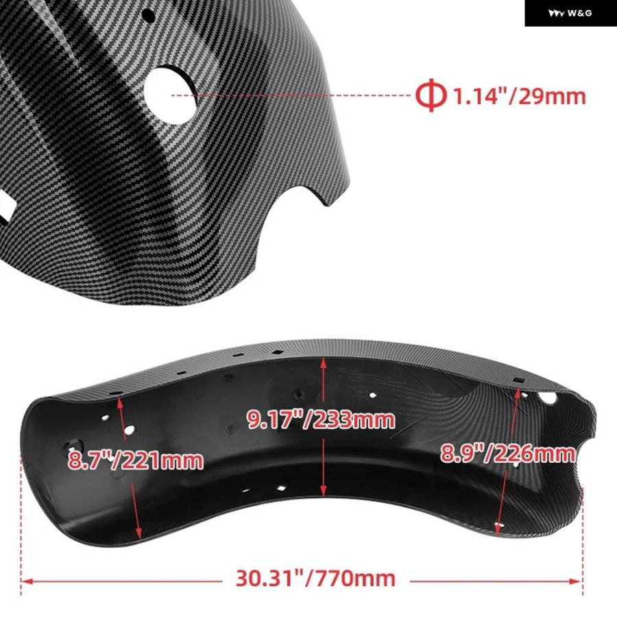 並行輸入品 バイク リアフェンダー カーボン マッドガード ハーレー ツーリング CVO ストリートグライド ロードキング ロードエ_3